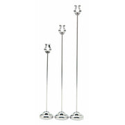 Weighted Base Sign Holder (12") by HUBERT – 12", Metal, chrome, Model MH-03
