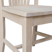 Solid Wood Dining Chairs Set of by Furnifact – Wood, Beige, Pack of 2