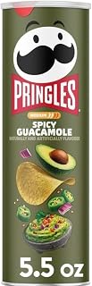 Pringles Potato Chips - 4 cans (Spicy Guacamole 5.5oz)