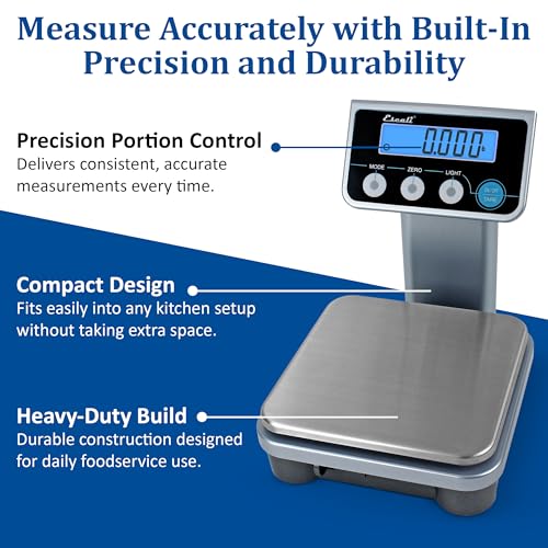 San Jamar Small Portion / Silver / Modern Digital Scales