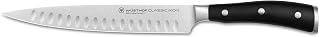 WÜSTHOF Classic IKON 8" Hollow Edge Carving Knife, Black, Stainless