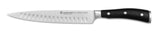 Classic IKON 8" Hollow Edge Carving Knife by Wüsthof – 8", High Carbon Stainless Steel, Black, Model 1040330820