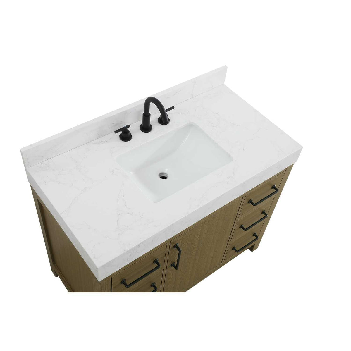 Elegant Kitchen and Bath 42" Single Bathroom Vanity in Chestnut Brown by Elegant Lighting – unspecified, Wood, Chestnut Brown, Model VF60642MCB-BS
