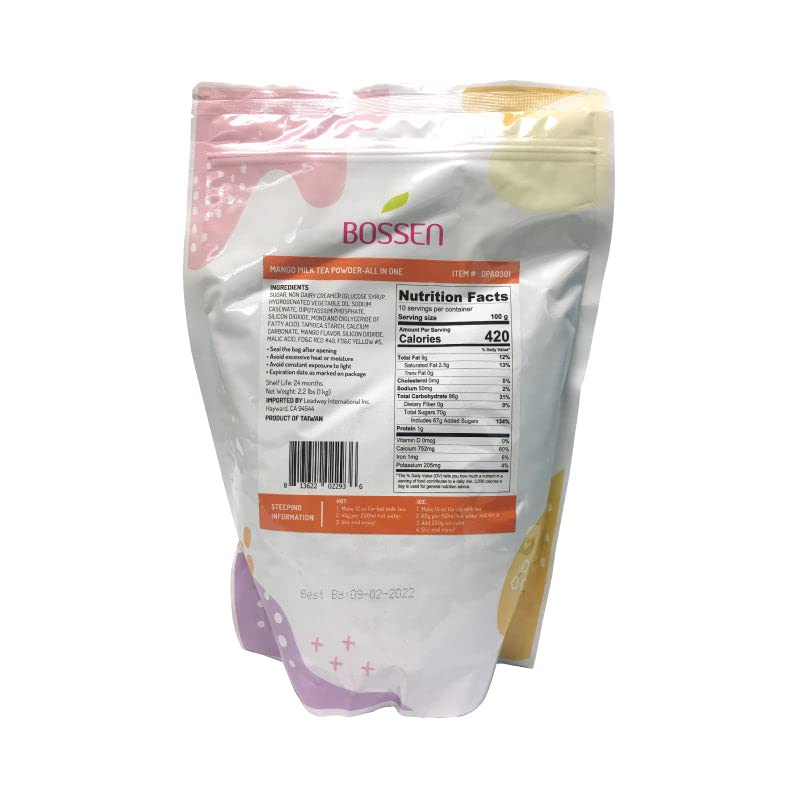 Bossen Mango / 35.2 Ounce (Pack of 1) / 1 Bubble Tea Kits