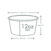Vegware 12oz / White / Container Food Storage Containers