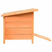 Cat House Solid Pine & Fir Wood 19.7"x18.1"x17. by vidaXL – Medium, Fir Wood, Brown, Model 170640