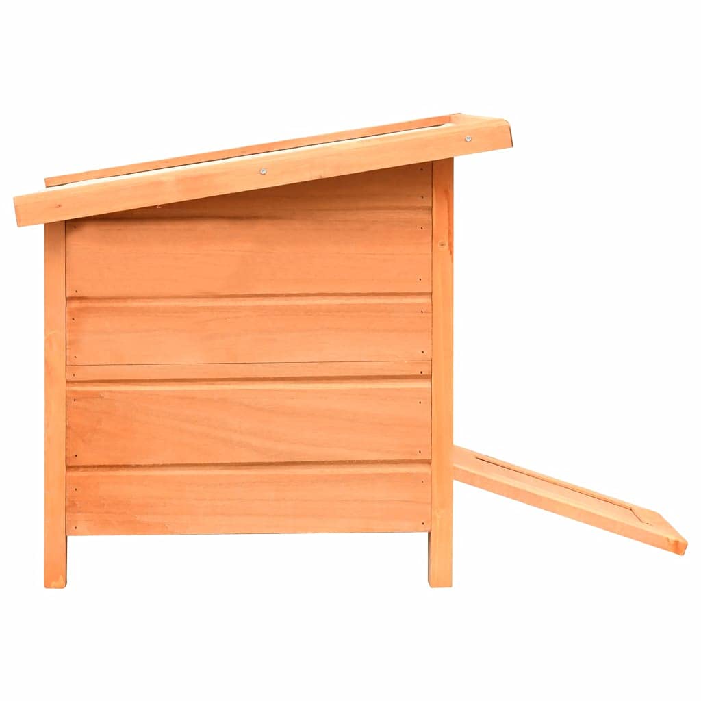 Cat House Solid Pine & Fir Wood 19.7"x18.1"x17. by vidaXL – Medium, Fir Wood, Brown, Model 170640