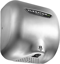 XLERATOReco Hand Dryer, Excel Dryer XL-SB-ECO-110-120V Hand Dryer, Automatic, Surface-Mounted, Brushed Stainless Steel Cover, Standard Nozzle