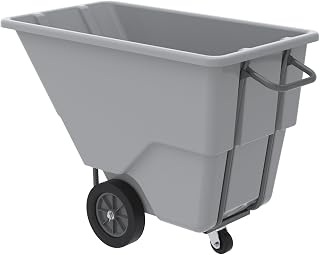 Akro-Mils 77405GREYTB Akro-Tilt Truck, 100Gal - 1/2 Yd, with Tow bar