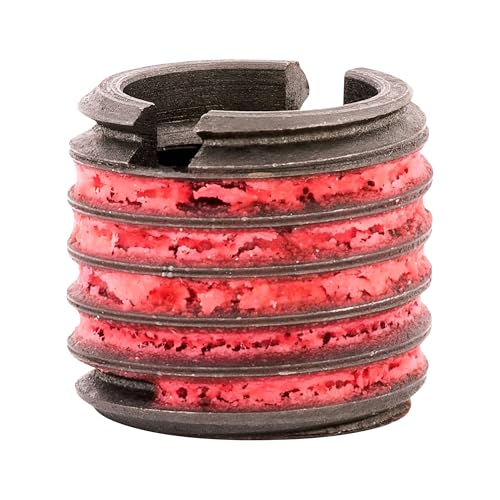 E-Z LOK M12-1.75 Internal Threads, 3/4-10 External Threads, 16.66 mm Length / 21/32" / Red Thread Locking Inserts
