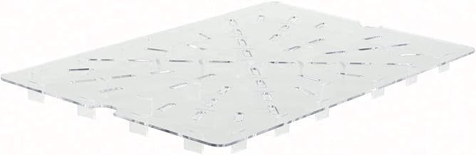 Winco 18" x 26" Clear Plastic Drain Shelf | Great for Food Storage, Ingredient Draining and Kitchen Prep