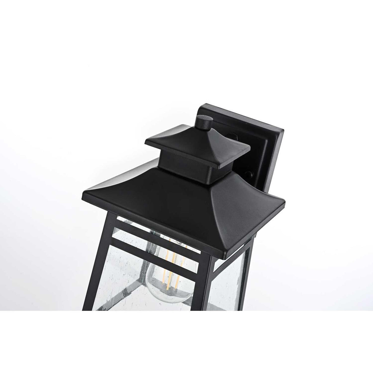 Bambrey One Light Outdoor Wall Sconce Black by Lighting Design – Iron, Black, Model OD352W12BK