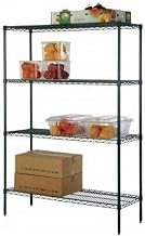 FF1236GN Green Epoxy Coated Wire Shelf, 12" X 36", Zinc underplated Wire