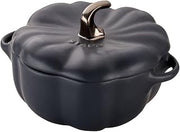 STAUB La Cocotte Special Shape 40508-549 Pumpkin, Cocotte, Black, 5.9 inches (15 cm), 0.2 fl oz (0.68 ml), Ceramic, Heat Resistant, Storage Container, Microwave Safe