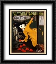 Victoria Arduino 2X Matted 28x36 Large Black Ornate Framed Art Print by Leonetto Cappiello