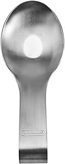 Farberware Stainless Steel Spoon Rest for Stove Top and Kitchen Counter, Large Size Fits Most Cooking Spoons, Dishwasher Safe, Silver