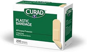 Medline CURAD Plastic Bandage, 3/4" x 3", 200/Count