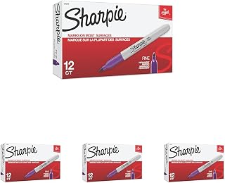 Sharpie Fine Point Permanent Marker (Pack of 4)