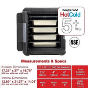 METRO 4 Pans / Black / 45.0 quarts Food Warmers