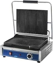 Globe GPG1410 Electric Countertop Grooved Panini Single Grill, NSF