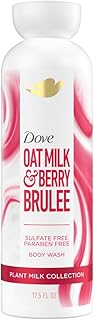 Dove Plant Milk Cleansing Body Wash Oat Milk & Berry Brulee 17.5 fl oz