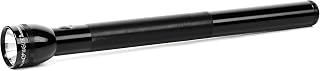 MagLite 6-Cell D Incandescent Flashlight – Water-Resistant, Adjustable Beam, High-Intensity Krypton Bulb – Black