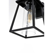 Lambert One Light Outdoor Wall Sconce Black by Lighting Design – Iron, Black, Model OD346W11BK