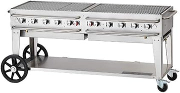 Pro Series 72'' Rental Mobile Grill - Bulk Propane Tanks Model
