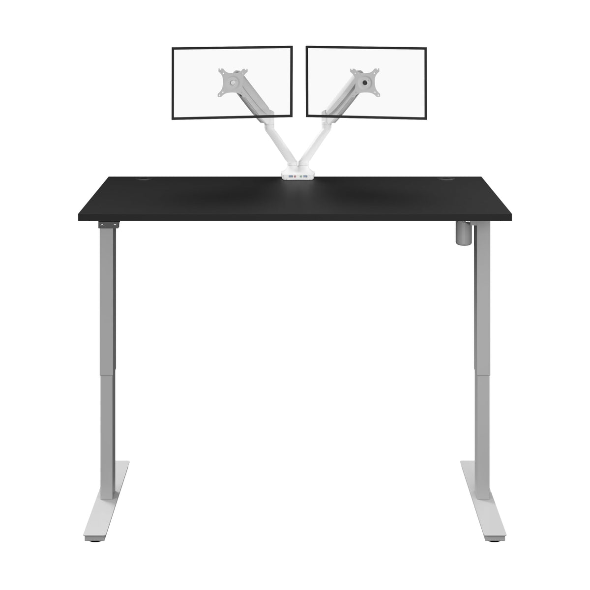 Bestar Black / 60W x 30D / Modern Home Office Desks