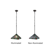 CH3T359BM12-DP1 Mini Pendant by Chloe Lighting – exact color of each glass piece may vary due to each piece being hand crafted