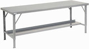 Global Industrial Heavy Duty Workbench w/Steel Square Edge Top, 84" W x 34" D, Gray