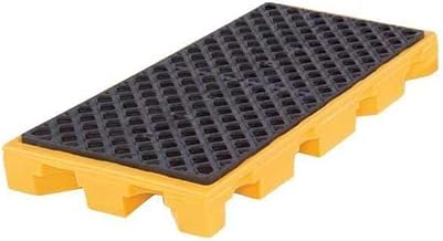 Drum Spill Deck, 22 Gallon Spill Capacity, 2 Drums, 3,000 lb Load Capacity, Polyethylene, 5 3/4 Ht - 1 Each