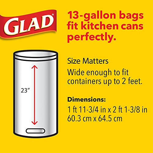 Glad White / 1 Count (Pack of 1) / Fresh Trash Bags