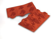 Silikomart Professional SF158 Silicone Mold Vertigo 3.7 Ounce, 3 Inch Diameter x 1.5 Inch High, 6 Cavities