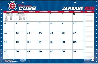 Lang, MLB Chicago Cubs Small 2026 Desk Pad