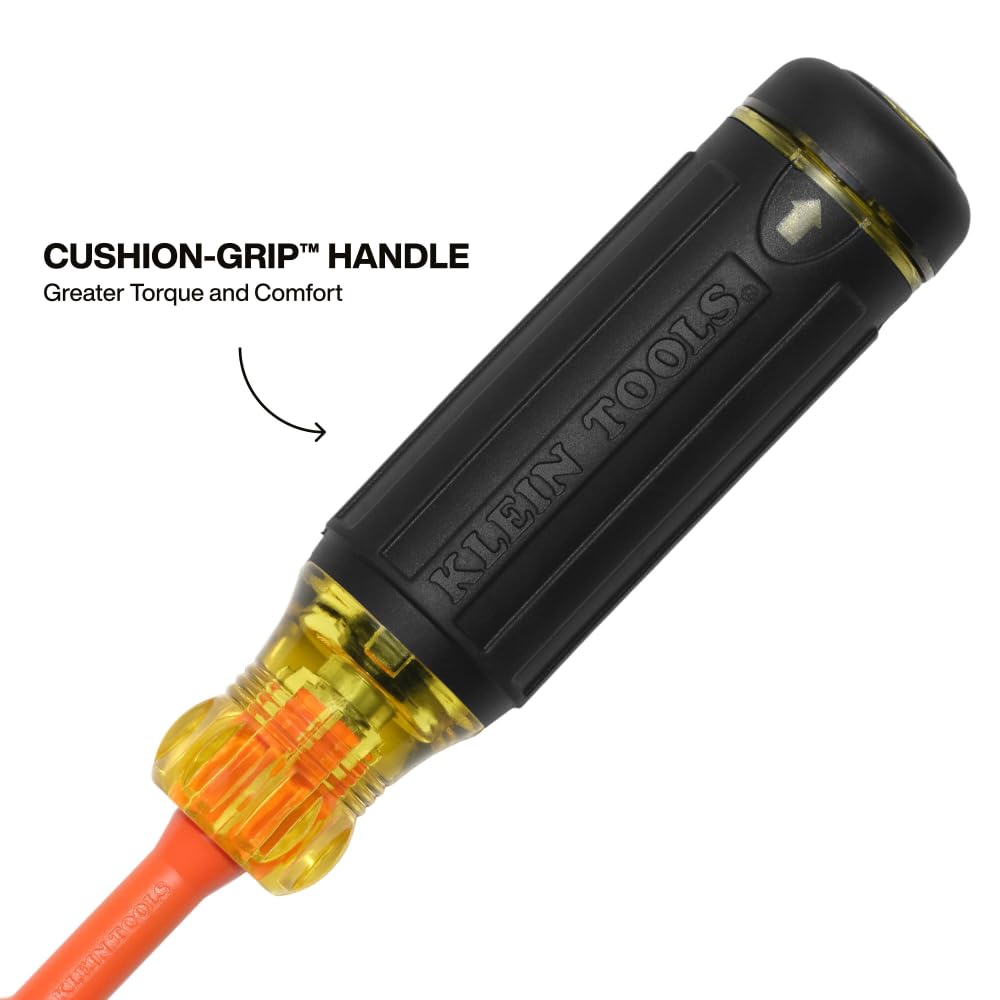 KLEIN TOOLS 6-in-1 / Orange/Black / 1 Screwdriver Sets