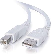 C2G Cables To Go 13401 USB 2.0 A Male to B Male Cable, White (15 Feet)