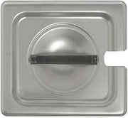 HUBERT Steam Table Pan Hotel Pan Cover Slotted for 1/6 Size Pans Stainless Steel
