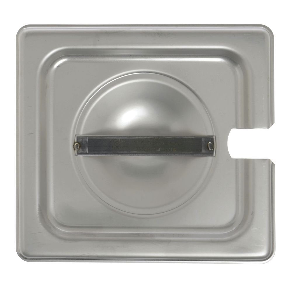 Steam Table Pan Hotel Pan Cover Slotted for 1/6 Size Pans Stainless Steel by HUBERT – Stainless Steel