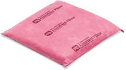New Pig PIL302 Hazmat Chemical Polypropylene Skin Absorbent Pillow, 30 oz Absorbency, 8" Length x 8" Width x 1" Height, Pink (Box of 20)