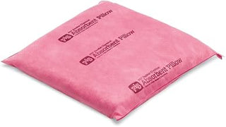 New Pig PIL302 Hazmat Chemical Polypropylene Skin Absorbent Pillow, 30 oz Absorbency, 8" Length x 8" Width x 1" Height, Pink (Box of 20)