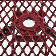 Global Industrial Red / 62 inches x 48 inches x 29.5 inches / Industrial Picnic Tables