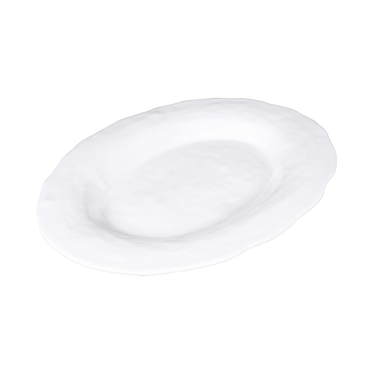 Oval Platter by Elite Global Solutions – Melamine, White, Pack of 4, Model M16OVRF-NW