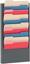 Durham 406-95 Gray Cold Rolled Steel 10 Large Pocket Forms Literature Rack, 13-1/4" Width x 26-1/4" Height x 4-1/8" Depth