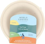 World Centric 11.5 Oz. Wheat Straw Bowl 20-count (Pack of 12) - Pack Of 12