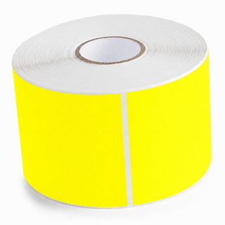 Yellow Rectangle Inventory Labels by Glownary – 3 X 5 Inches, Paper, Yellow, Pack of 500, Model 323by3x5br
