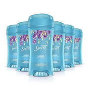 Secret Lavender Scent / 2.6 Ounce (Pack of 6) / Clear Gel- 2.6oz (Pack of 6) Antiperspirant Deodorant