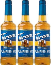 Torani Sugar Free Pumpkin Pie 750 ML (Pack of 3)