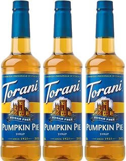 Torani Sugar Free Pumpkin Pie 750 ML (Pack of 3)