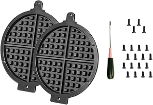 Classic Waffle Plates Replacement Kit for Waring Commercial Classic Waffle Maker, Model WWD180X